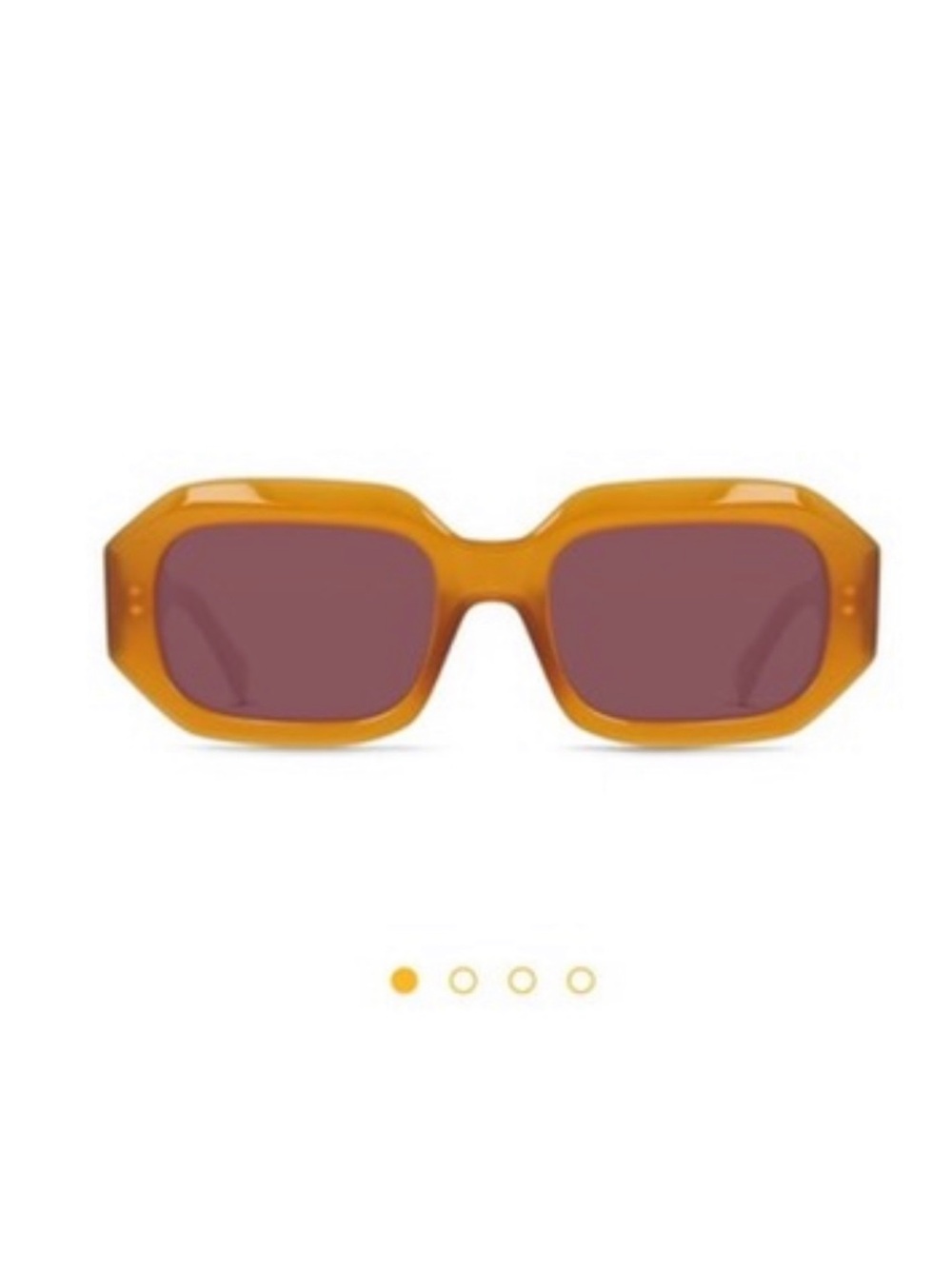 Raen Amber Rectangle Sunglasses